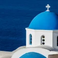 Dôme bleu de Santorin